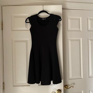 Black Pinc Fit n Flare dress